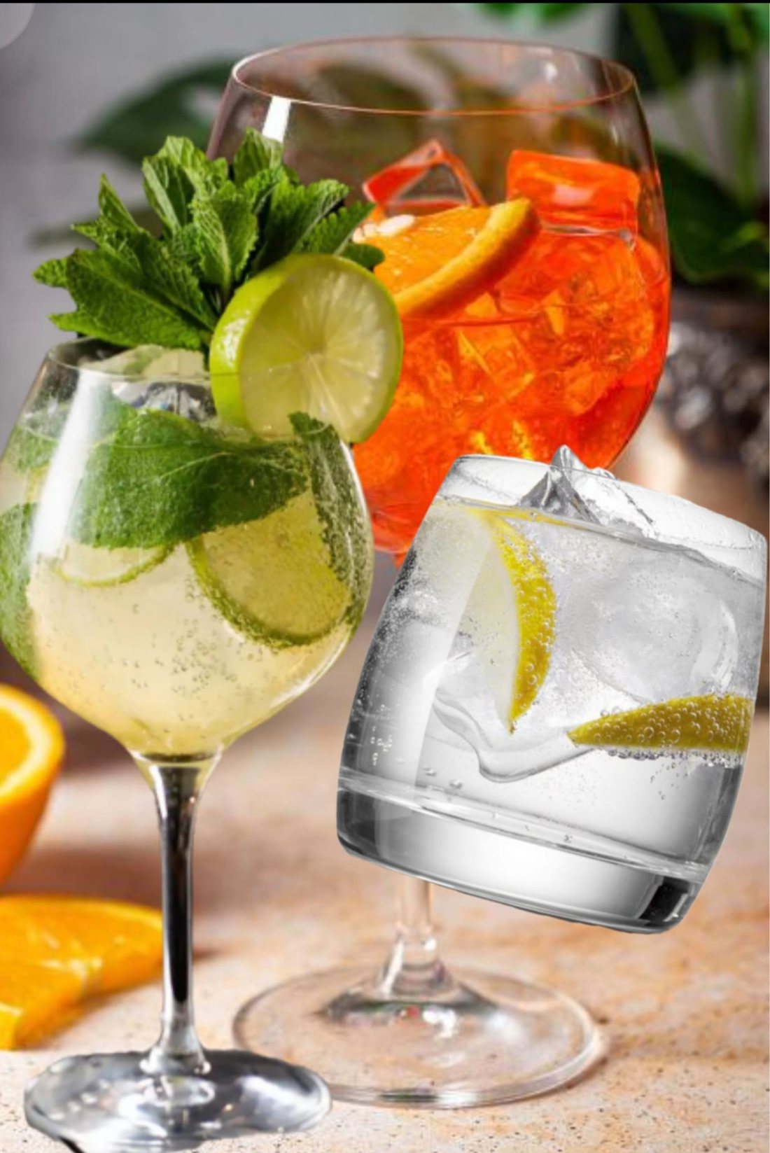 Hugo, Aperol Spritz und Gin Tonic